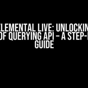 AWS Elemental Live: Unlocking the Power of Querying API – A Step-by-Step Guide