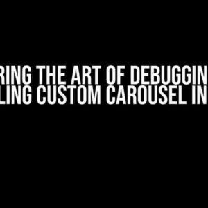 Mastering the Art of Debugging: Auto Scrolling Custom Carousel in React