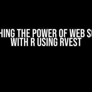 Unleashing the Power of Web Scraping with R using rvest