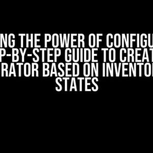 Unlocking the Power of Configurators: A Step-by-Step Guide to Creating a Configurator based on Inventor Model States