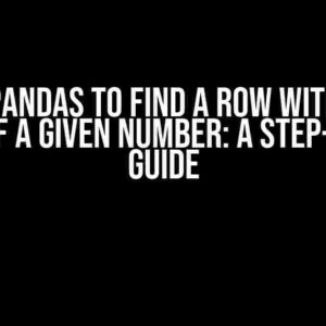 Using Pandas to Find a Row Within the Range of a Given Number: A Step-by-Step Guide